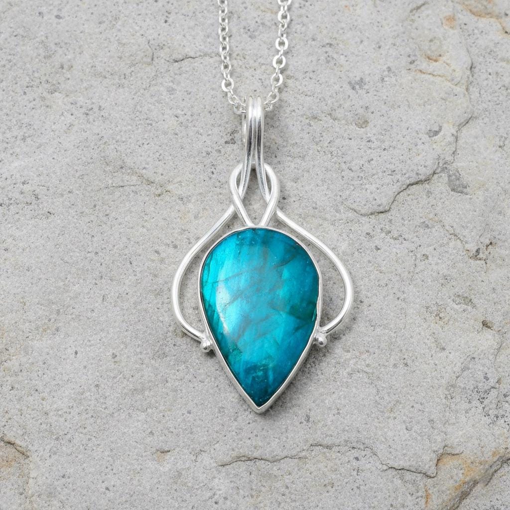 Turquoise Matrix Pendant, Handmade Pendant, Gemstone Pendent, Gift for her, Gift her, Birthday Gift, Valentine Gift