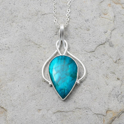 Turquoise Matrix Pendant, Handmade Pendant, Gemstone Pendent, Gift for her, Gift her, Birthday Gift, Valentine Gift