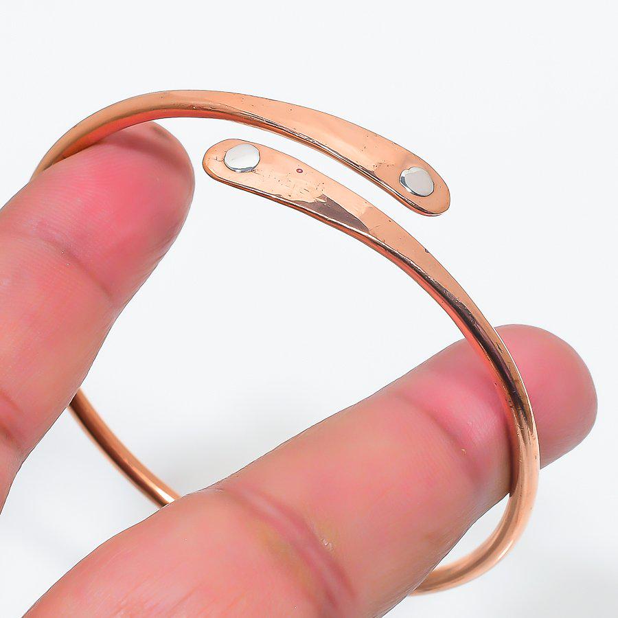 Copper Wire Bangle, Minimalist Copper Bangle, Wire Wrapped Bangle, Rustic Copper Bangle, Dainty Copper Bangle, Copper Cuff Bangle, Gift her