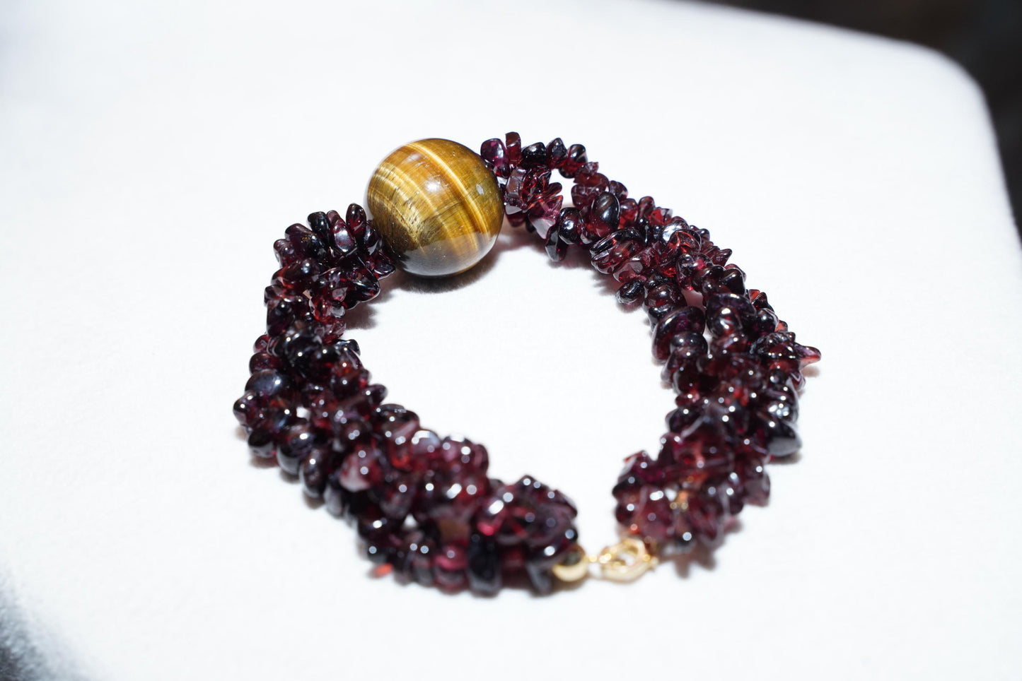 Garnet Bracelet, Tiger Eye  Bracelets, Handmade Bracelet, Gift Her, Garnet Gemstone Bracelet, Garnet bracelet, Gold Plated Garnet Bracelets.