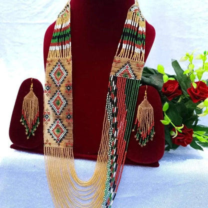 Ethnic Necklace | Beaded Necklace | Seed Beads Necklace | mala beads necklace | Floral Beads Necklace | Beads Necklace | Mexican Beads