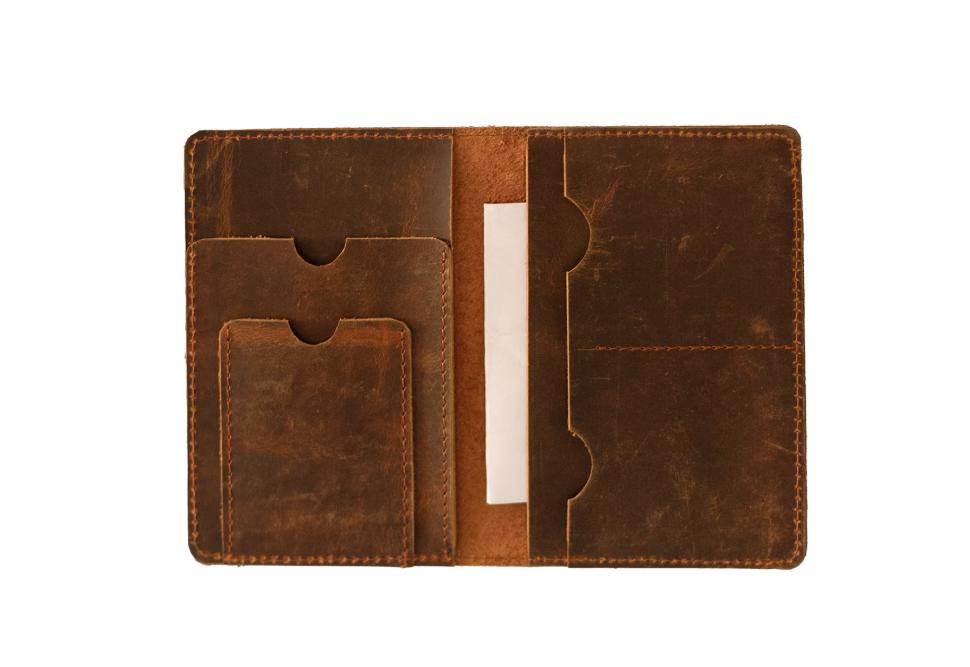 Rugged Passport Wallet, Leather Wallet, Travel Wallet, Minimalist Wallet, Gift Him, Birthday gift, Sleek Minimalist Wallet, Durable Leather
