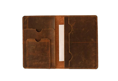 Rugged Passport Wallet, Leather Wallet, Travel Wallet, Minimalist Wallet, Gift Him, Birthday gift, Sleek Minimalist Wallet, Durable Leather