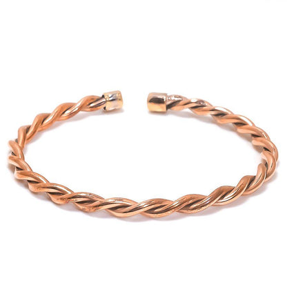 Rustic Copper Cuff, Copper bangle for women, Women's copper bracelet, Adjustable copper bangle, Resizable copper bracelet