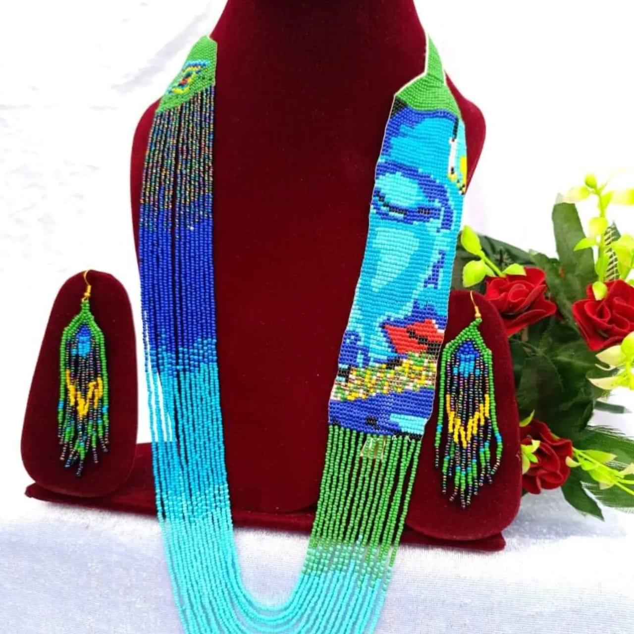 Ethnic Necklace | Beaded Necklace | Seed Beads Necklace | mala beads necklace | Floral Beads Necklace | Beads Necklace | Mexican Beads