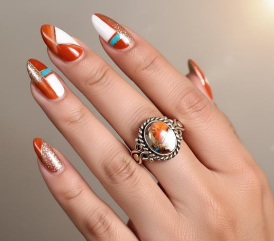 Oyster Copper Turquoise Ring, Women Ring, 925 Silver Ring, Handmade Ring, Natural Oyster, December Birthstone, Gemstone Ring, Dainty Ring