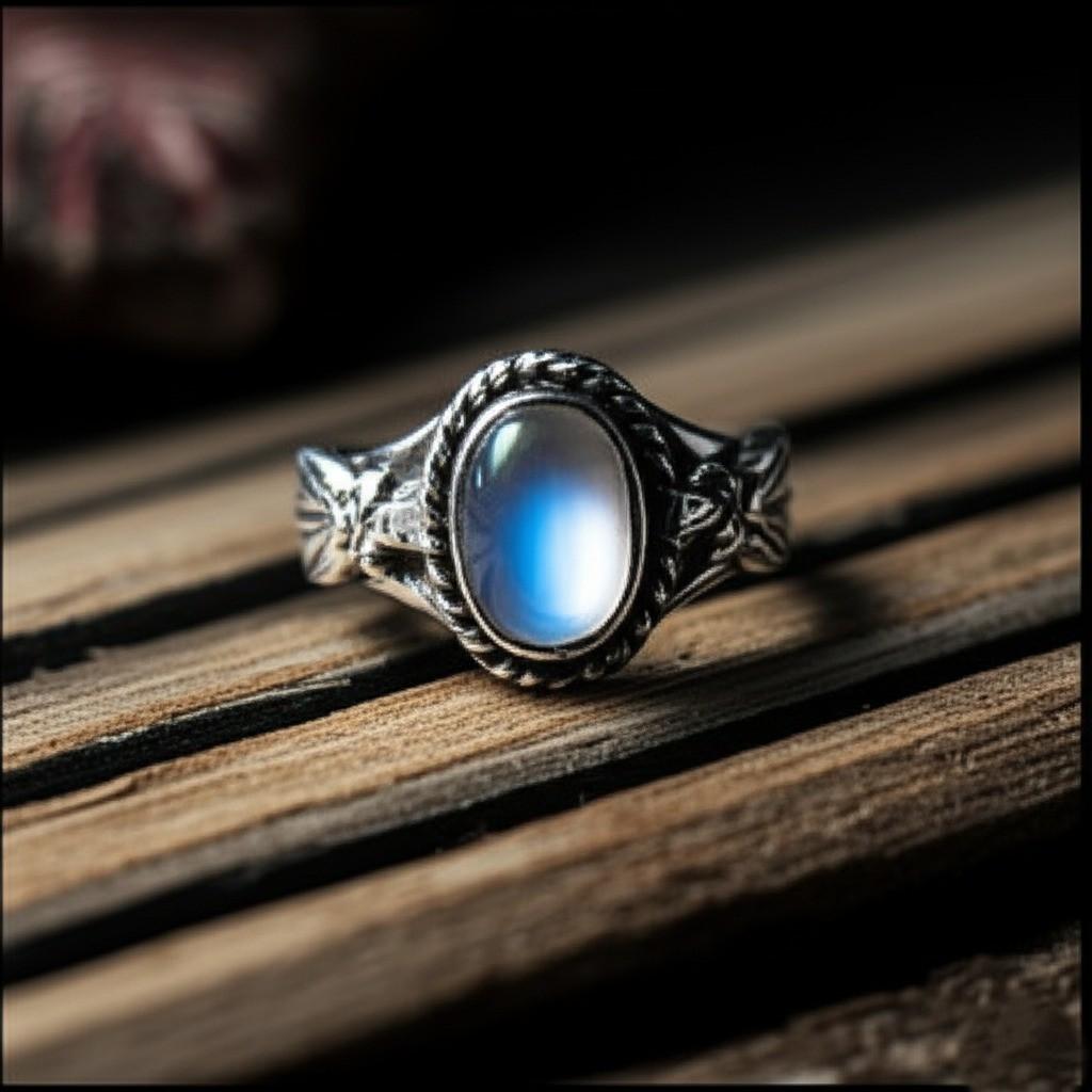 Antique Style Blue topaz Ring, Sterling Silver Topaz Ring, Oval Topaz Filigree Ring, Vintage Inspired Topaz Ring, Gift for Her, White topaz