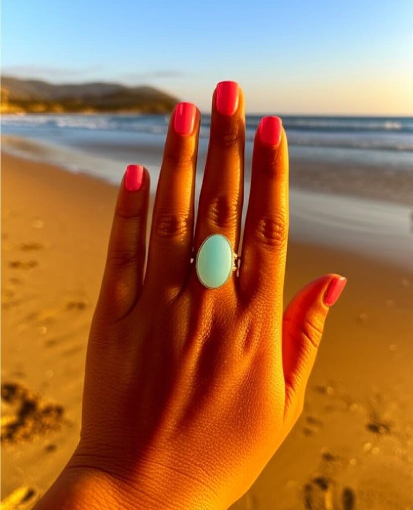 Chalcedony Ring, Women Ring, 925 Silver Ring, Handmade Ring, Gemstone Ring, Chalcedony Jewelry, Bohemian Ring, Natural Chalcedony