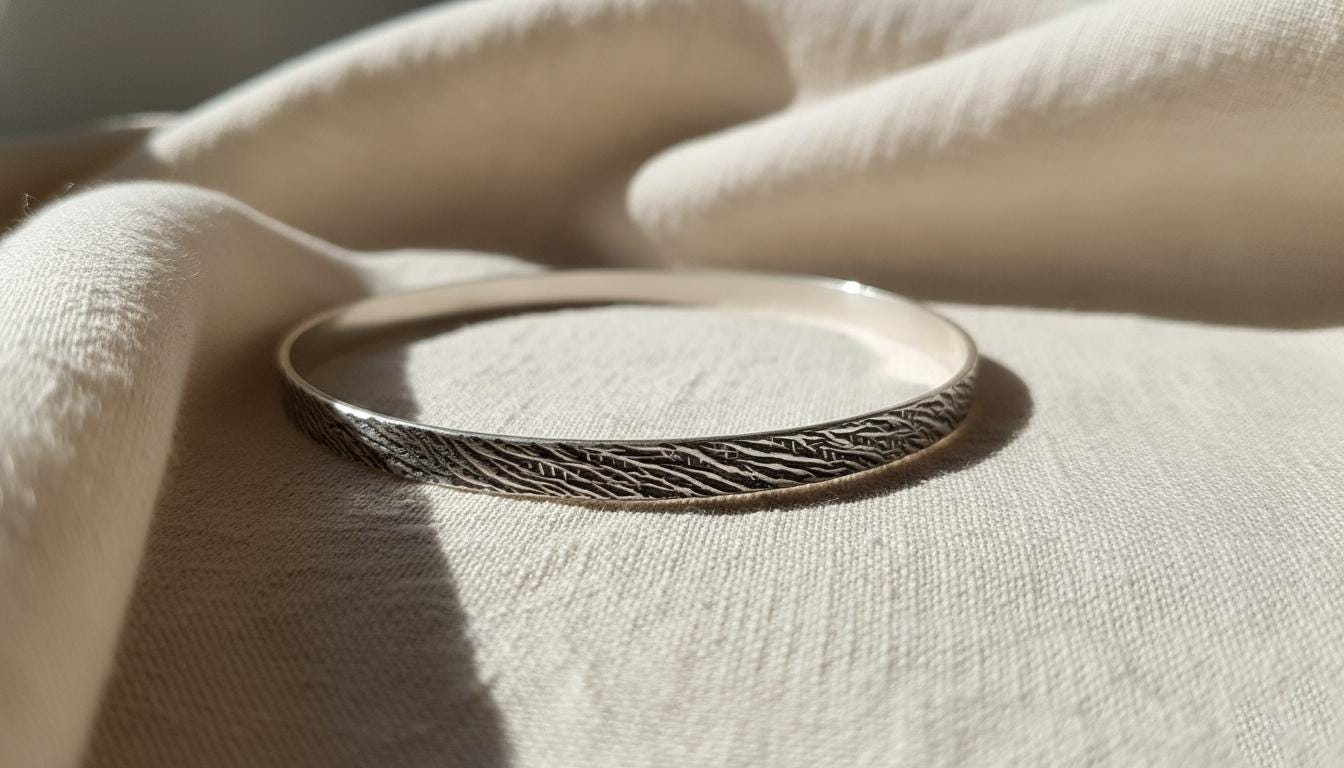 Solid Sterling Silver Cuff Bracelet, Adjustable Bangle 925 Simple Silver Jewelry Simple Stacking Minimalist, Handmade Bangle, Boho Bangle
