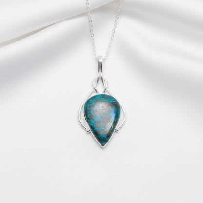 Turquoise Matrix Pendant, Handmade Pendant, Gemstone Pendent, Gift for her, Gift her, Birthday Gift, Valentine Gift