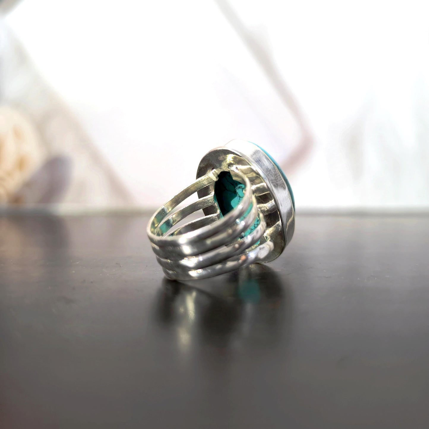 Turquoise ring | Men turquoise ring |Turquoise silver ring | Dainty turquoise ring |Turquoise oval ring | Turquoise ring men | Handmade Ring