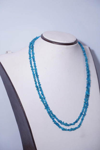 Neon Apatite Necklace, Apatite Necklace, Gemstone Necklace, Handmade Jewelry, Apatite Jewelry, Silver Jewelry, Gift for her, Natural jewelry