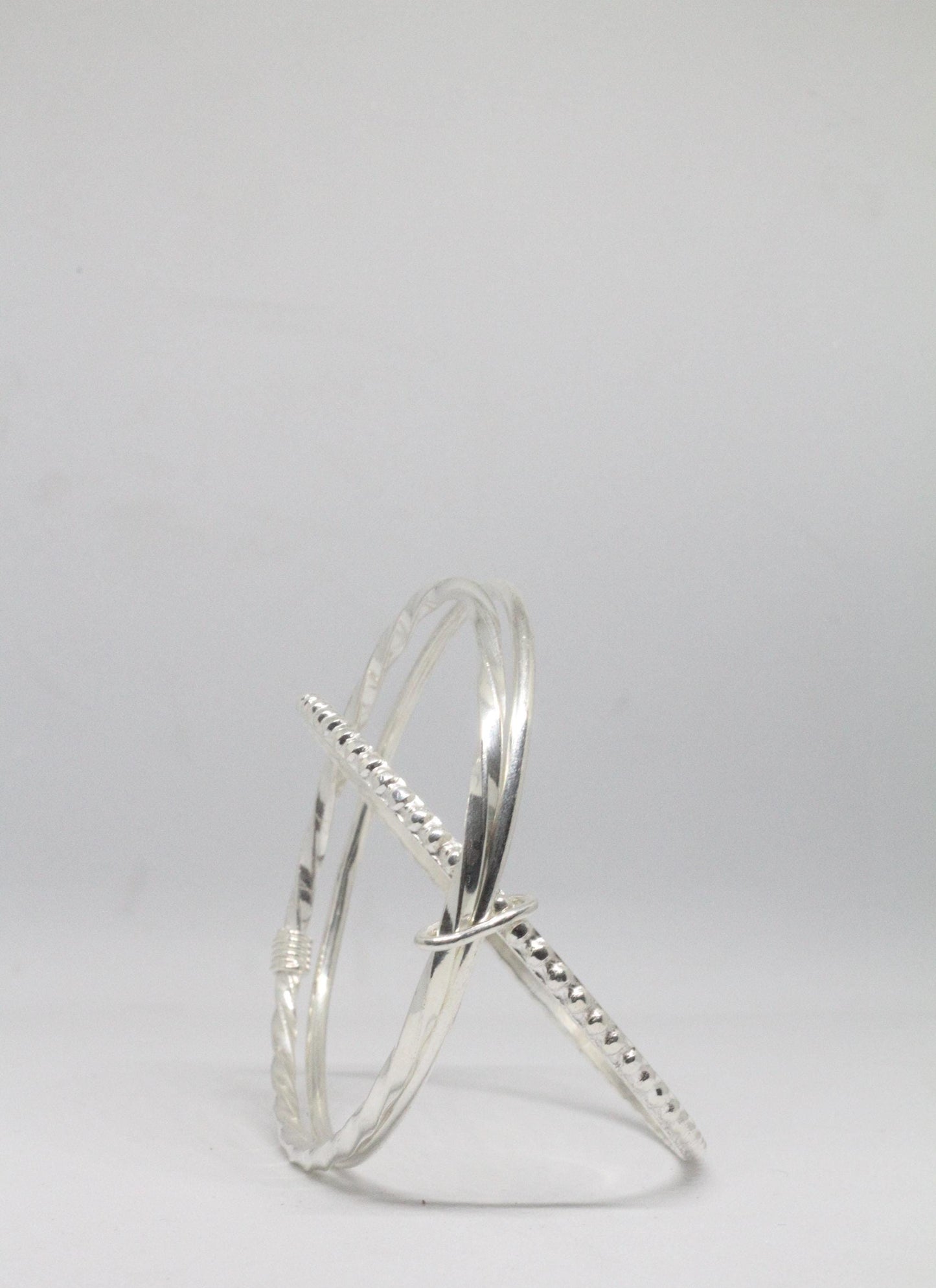 Sterling Silver Bangles | Silver Bangle Set | Silver Bracelet Set | silver Bracelets | Minimalist Bangles | Simple Bangles | Modern Bangles