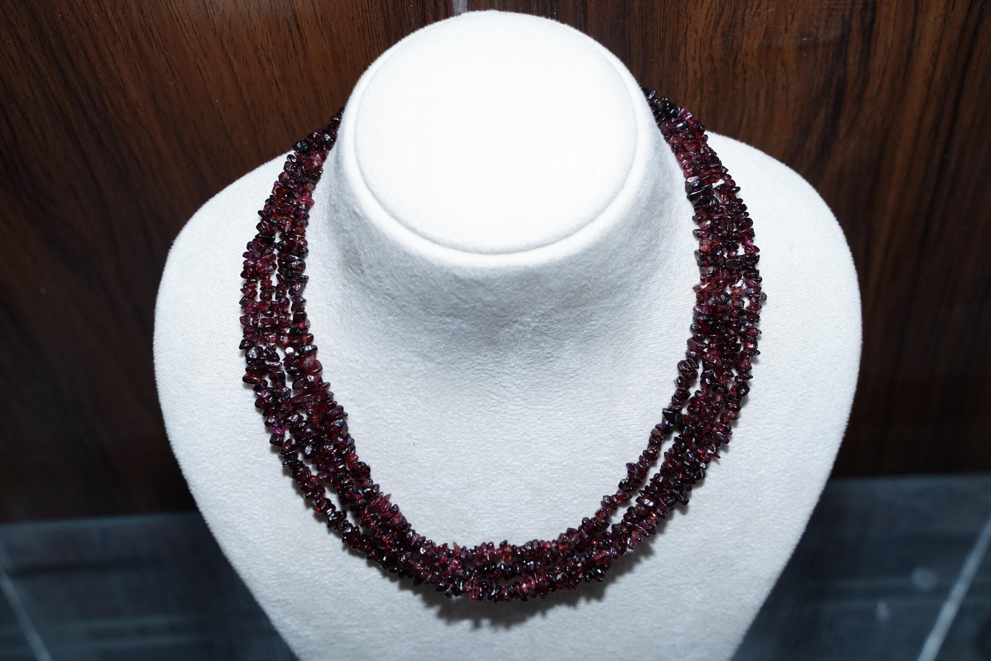 Garnet Necklace, Handmade Garnet Necklace, Uncut Garnet Necklace, Red Garnet Necklace, Gift for her, Bohemian garnet Necklace,Garnet crystal