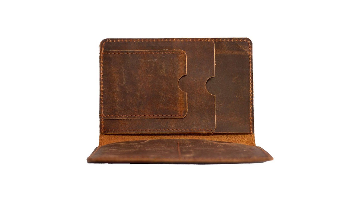 Rugged Passport Wallet, Leather Wallet, Travel Wallet, Minimalist Wallet, Gift Him, Birthday gift, Sleek Minimalist Wallet, Durable Leather