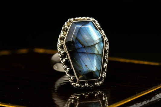 Labradorite ring | Labradorite jewelry | Labradorite rings | Blue labradorite | Natural labradorite | Jewelry labradorite | Gift for him/her