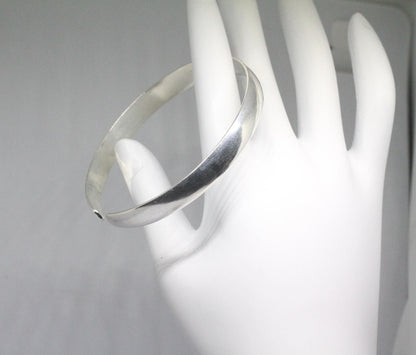 Sterling Silver Bangle |Silver Bangle Bracelet |Silver Cuff Bracelet | Minimalist Bangle | Modern Bangle |Classic Bangle | Stackable Bangle