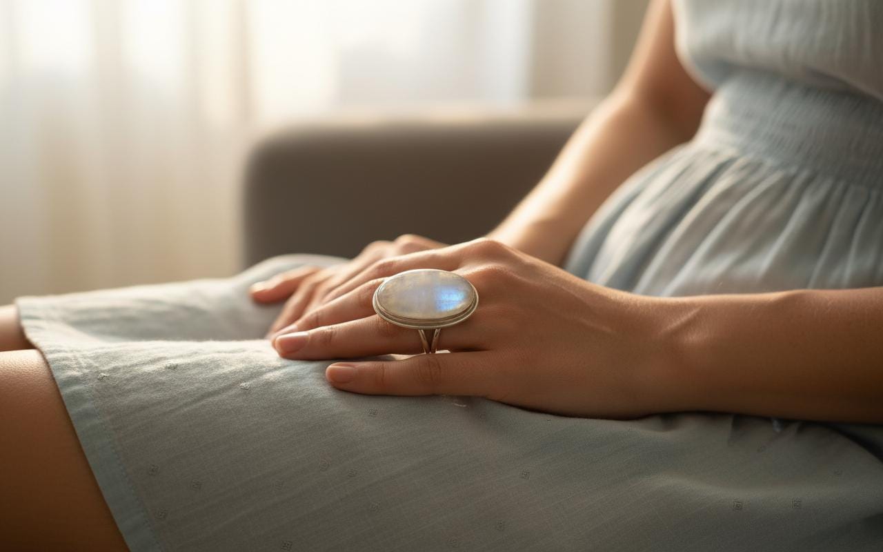 Etsy Moonstone Ring, Gemstone Ring, 925 Silver Ring, Natural Moonstone, Handmade Ring, Dainty Ring, Moonstone Jewelry, Statement Ring, Gift