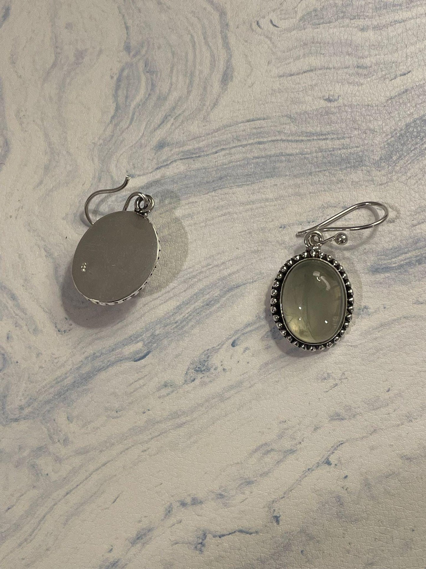 Prehnite Earring, Prehnite jewelry, Dangle earrings, Boho earrings, Gift for her, Handmade earrings, Prehnite gemstone earrings, Christmas