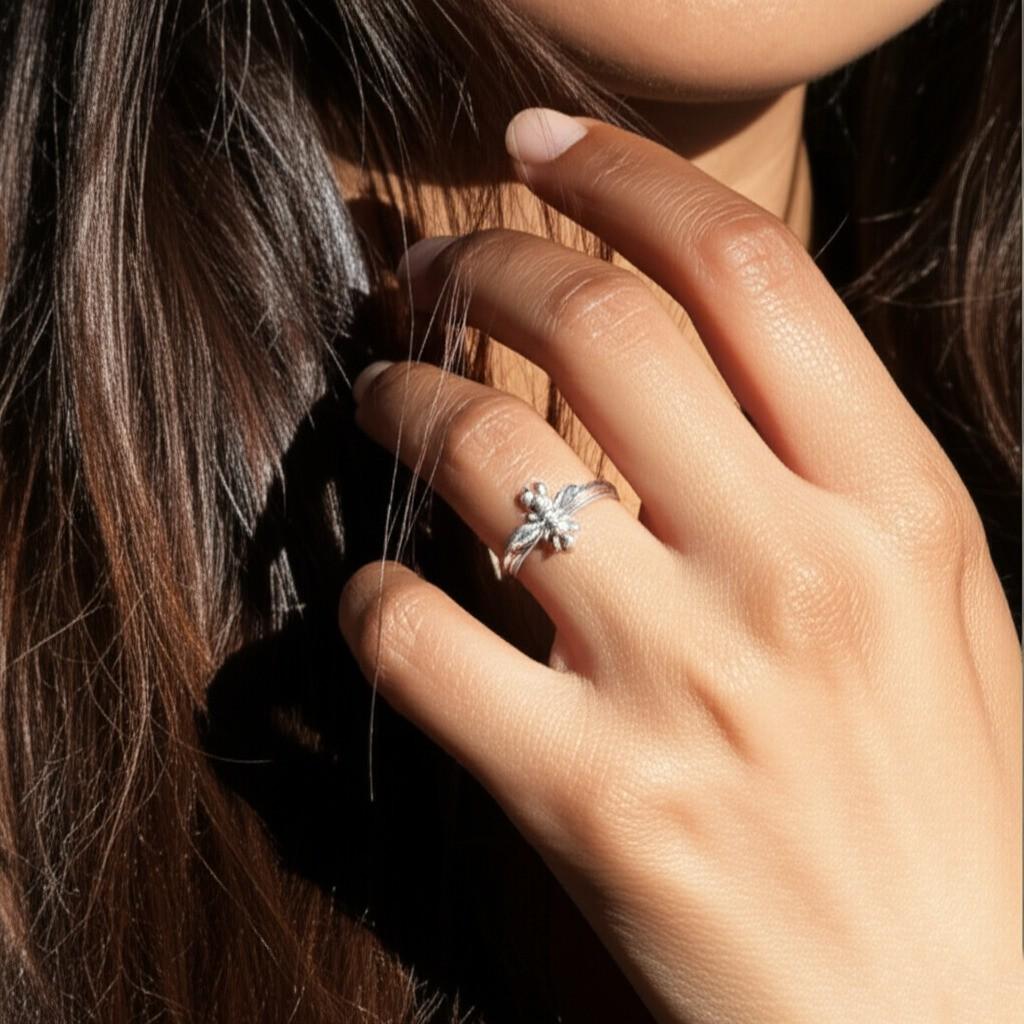 Sterling Silver Spinner Ring, 925 Meditation Statement Ring, Fidget Anxiety Ring Perfect Gift for Him or Her, Gift for Daughters