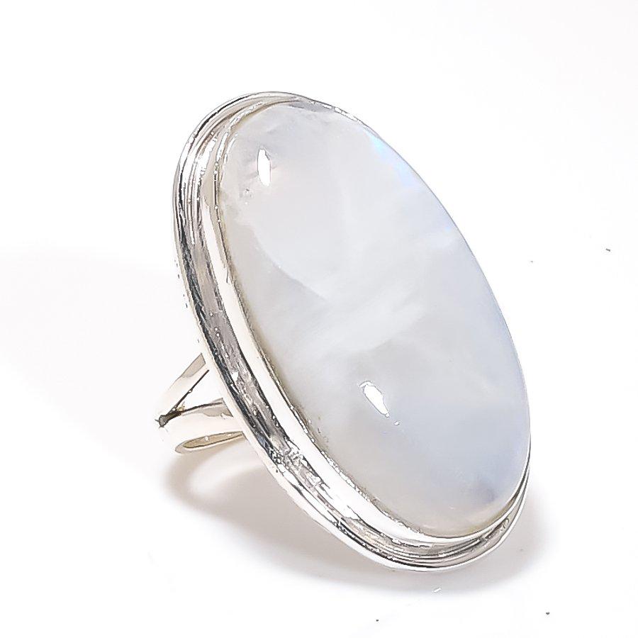 Etsy Moonstone Ring, Gemstone Ring, 925 Silver Ring, Natural Moonstone, Handmade Ring, Dainty Ring, Moonstone Jewelry, Statement Ring, Gift