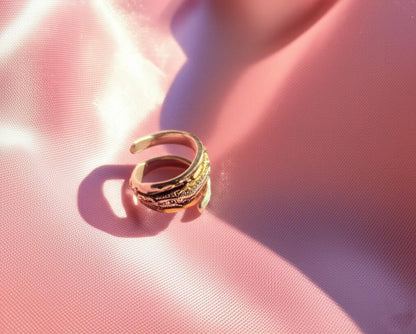 Adjustable Sterling Silver Wrap Ring, Hammered Thumb Ring, Handmade 925 Silver Ring Unique Gift for Her,  Open Band Ring, Spiral silver ring