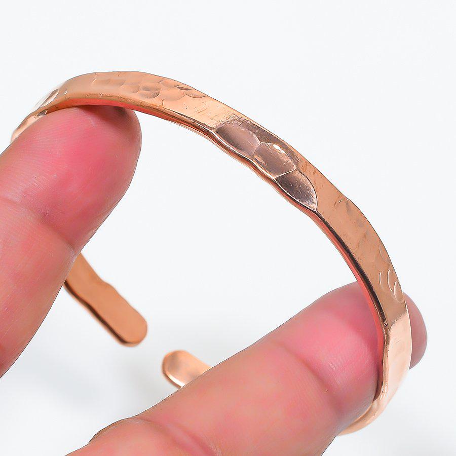 Rustic Copper Cuff, Copper bangle for women, Women's copper bracelet, Adjustable copper bangle, Resizable copper bracelet