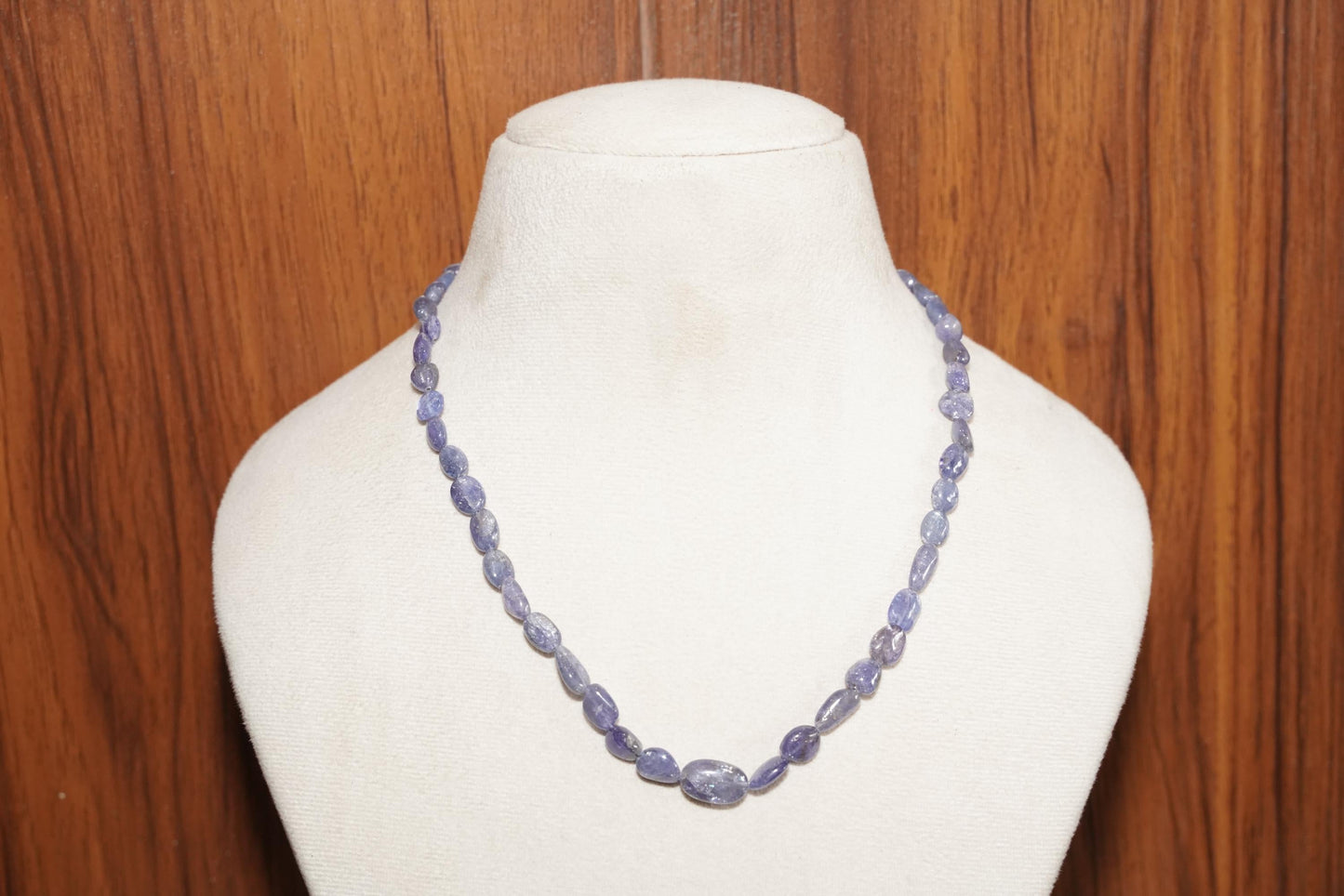 Raw Tanzanite Necklace – Natural Purple Tanzanite Gemstone Beaded Necklace, Handmade Jewelry Gift for Her | Handmade Tanzanite Necklace
