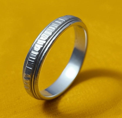 Sterling Silver Spinner Ring | Fidget Anxiety Ring | Meditation Ring | Handmade Spinner Band | Stress Relief Ring | Worry Ring for Men/Women