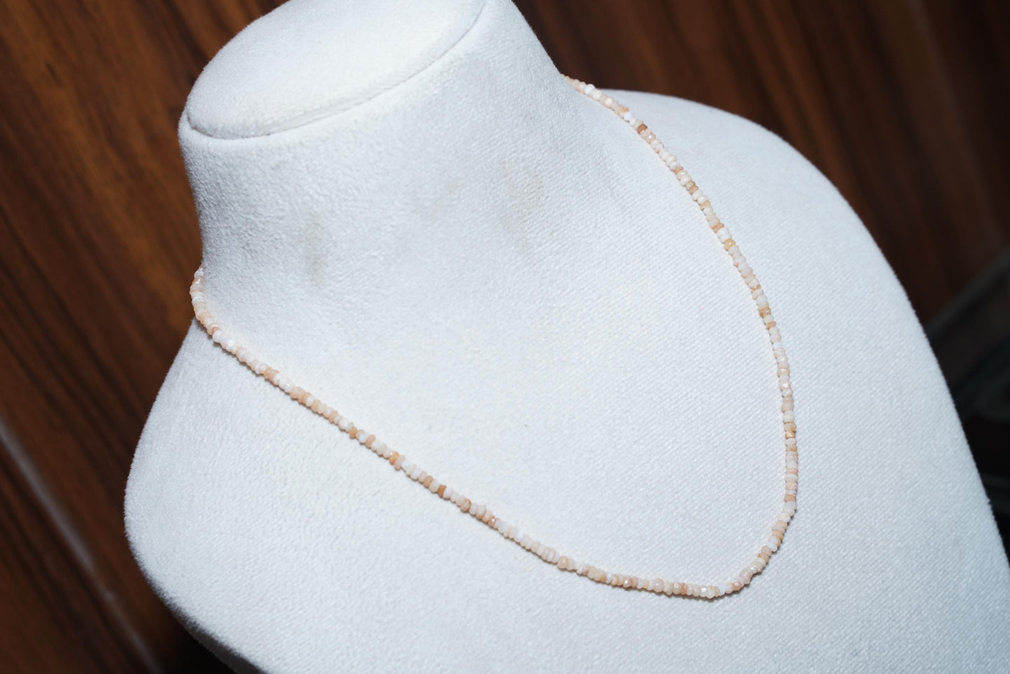 Pink opal necklace, Opal necklace, Gemstone necklace, Minimalist necklace, elegant jewelry, everyday jewelry, gift for her, birthday gift