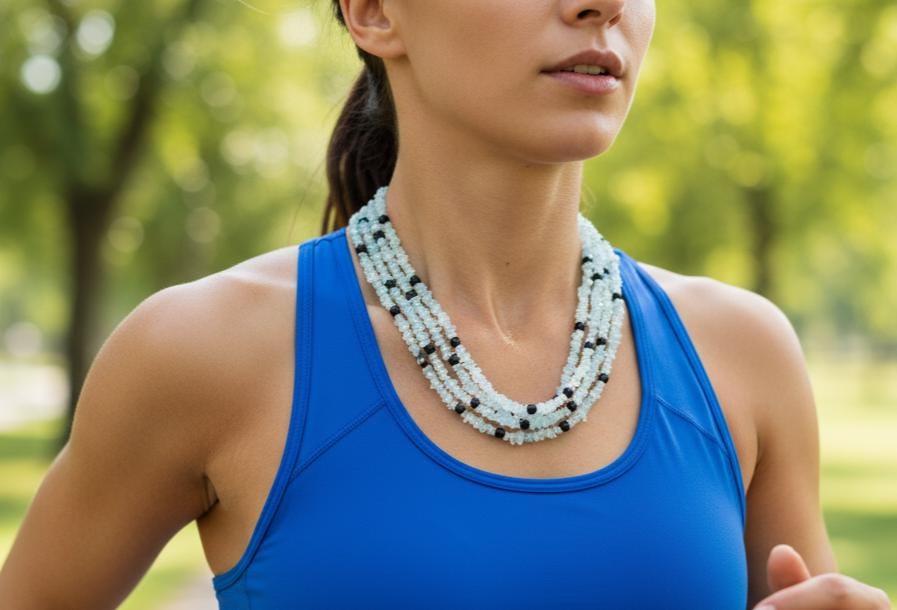 Handmade Garnet Chip Necklace with Tiger's Eye Bead - Unique Raw Stone Jewelry | Garnet Uncut Necklace, Gemstone Necklace, Gift for her