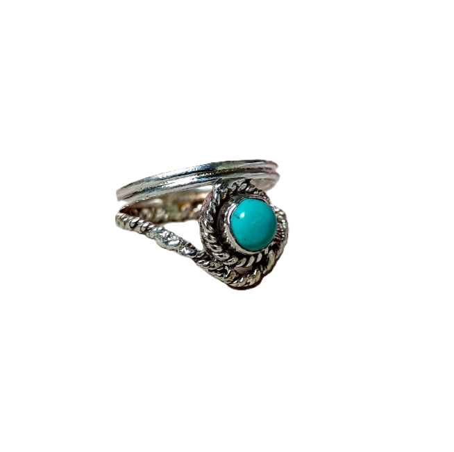 Turquoise Ring, 925 Silver Ring, Women Ring, Natural Turquoise, Gemstone Ring