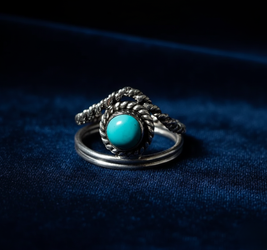 Turquoise Ring, 925 Silver Ring, Women Ring, Natural Turquoise, Gemstone Ring