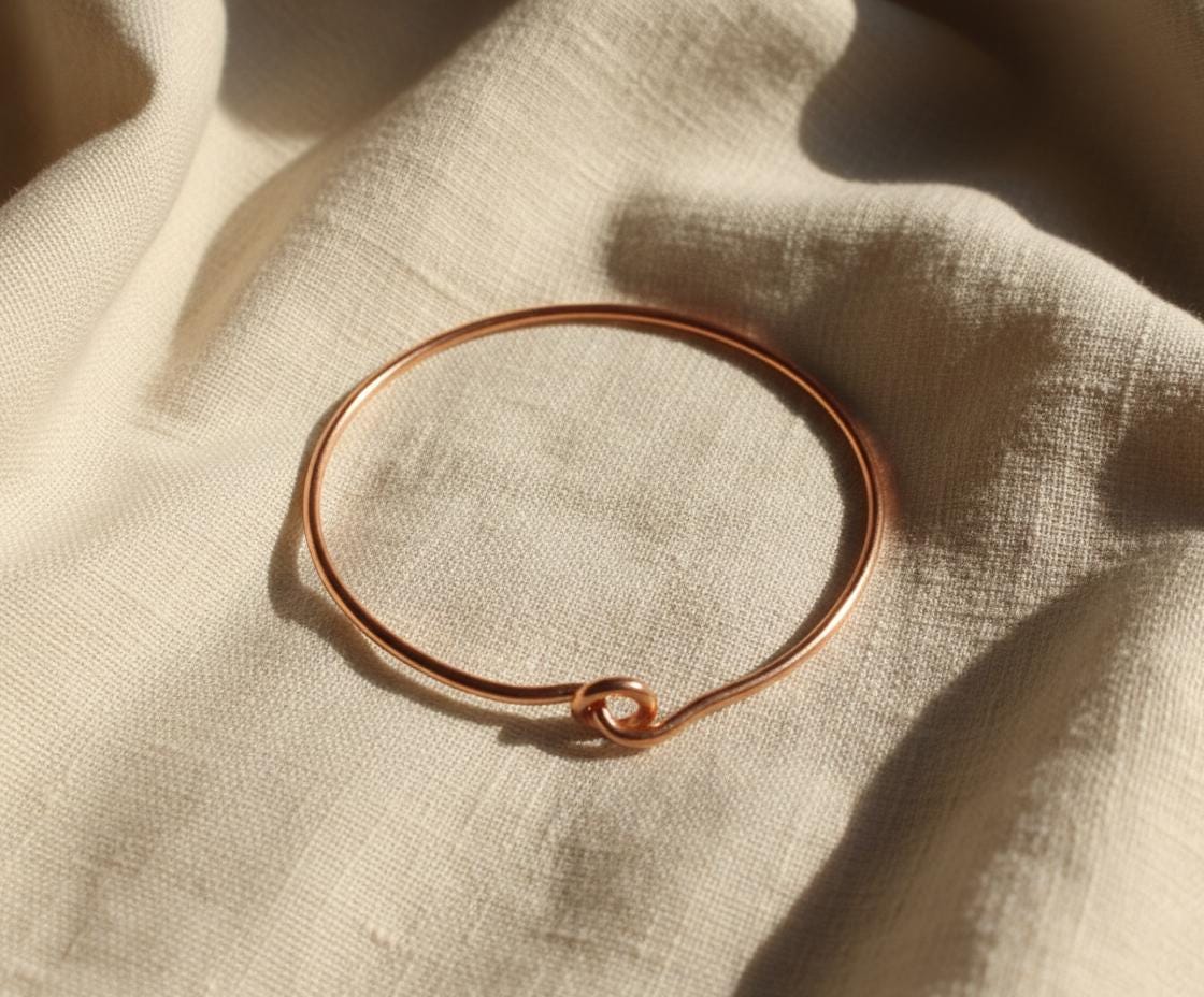 Handmade Copper Bangel, Pure copper Bangle, Adjustable bangle, Pair Bangle, 2 set bangle, Hook Bangle, Gift for her, Boho Bangle, Brown