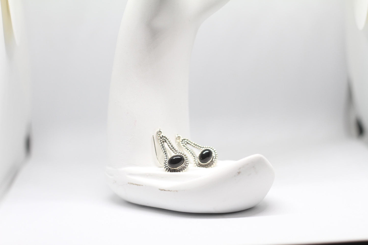 Black onyx earrings | Small Dangle Earrings | Handmade Earrings | Gemstone Earrings | Gift for her| Handmade jewelry |Black stone earrings