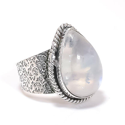Bohemian Silver Ring, Opal Ring, White Opal Ring, Classic style Ring, White stone ring, Beautiful Ring, Women Ring, For her, Birthday gift
