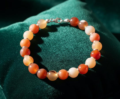 Multi-agate jewelry, Agate bracelet for women, Multi-agate beads jewelry, Genuine agate bracelet, Bohemian jewelry, Minimalist bracelet,Gift