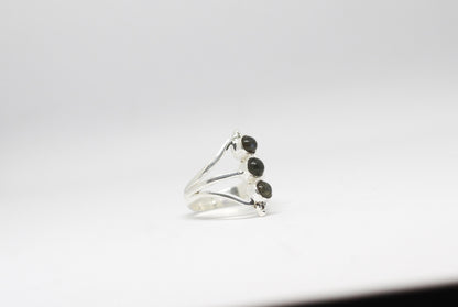 Obsidian ring | Black obsidian | Obsidian gemstone Ring | Gemstone Ring | Gift Her | Black obsidian | Obsidian ring women | Obsidian stone