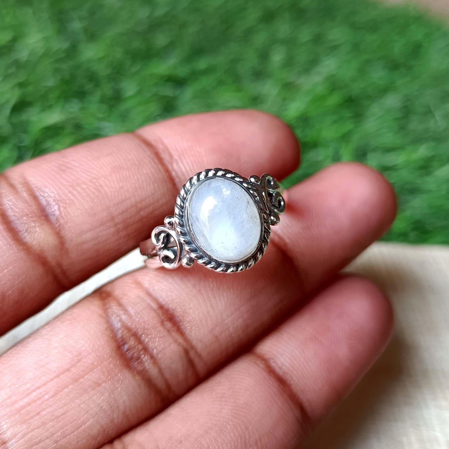 Moonstone Ring, Handmade Ring, 925 Silver Ring, Gemstone Ring, Natural Moonstone, Dainty Ring, Moonstone Jewelry, Statement Ring,Best Seller