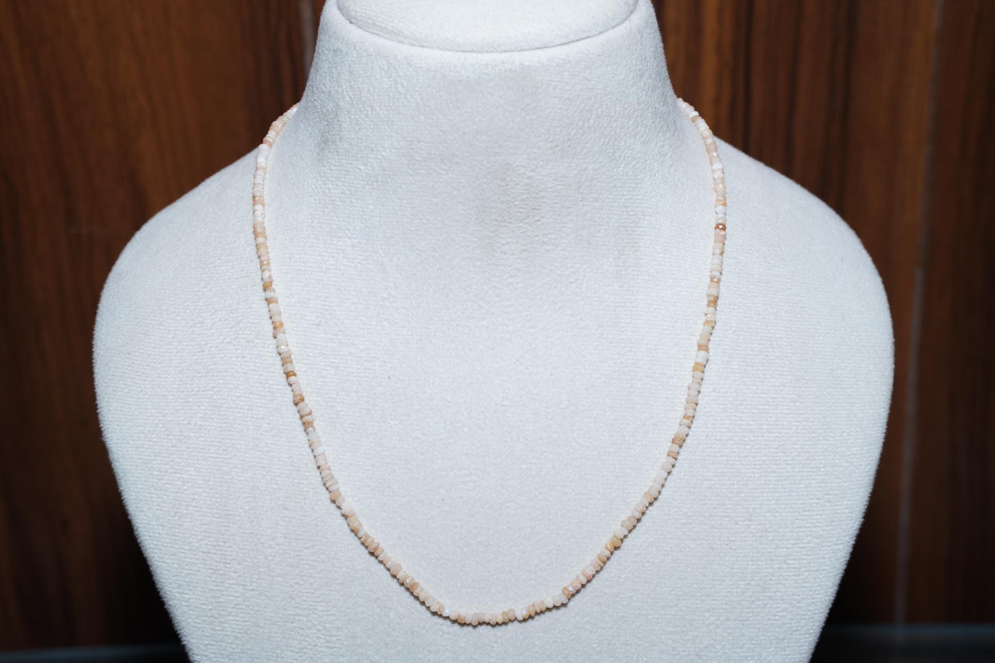 Pink opal necklace, Opal necklace, Gemstone necklace, Minimalist necklace, elegant jewelry, everyday jewelry, gift for her, birthday gift