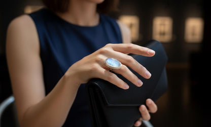 Etsy Moonstone Ring, Gemstone Ring, 925 Silver Ring, Natural Moonstone, Handmade Ring, Dainty Ring, Moonstone Jewelry, Statement Ring, Gift