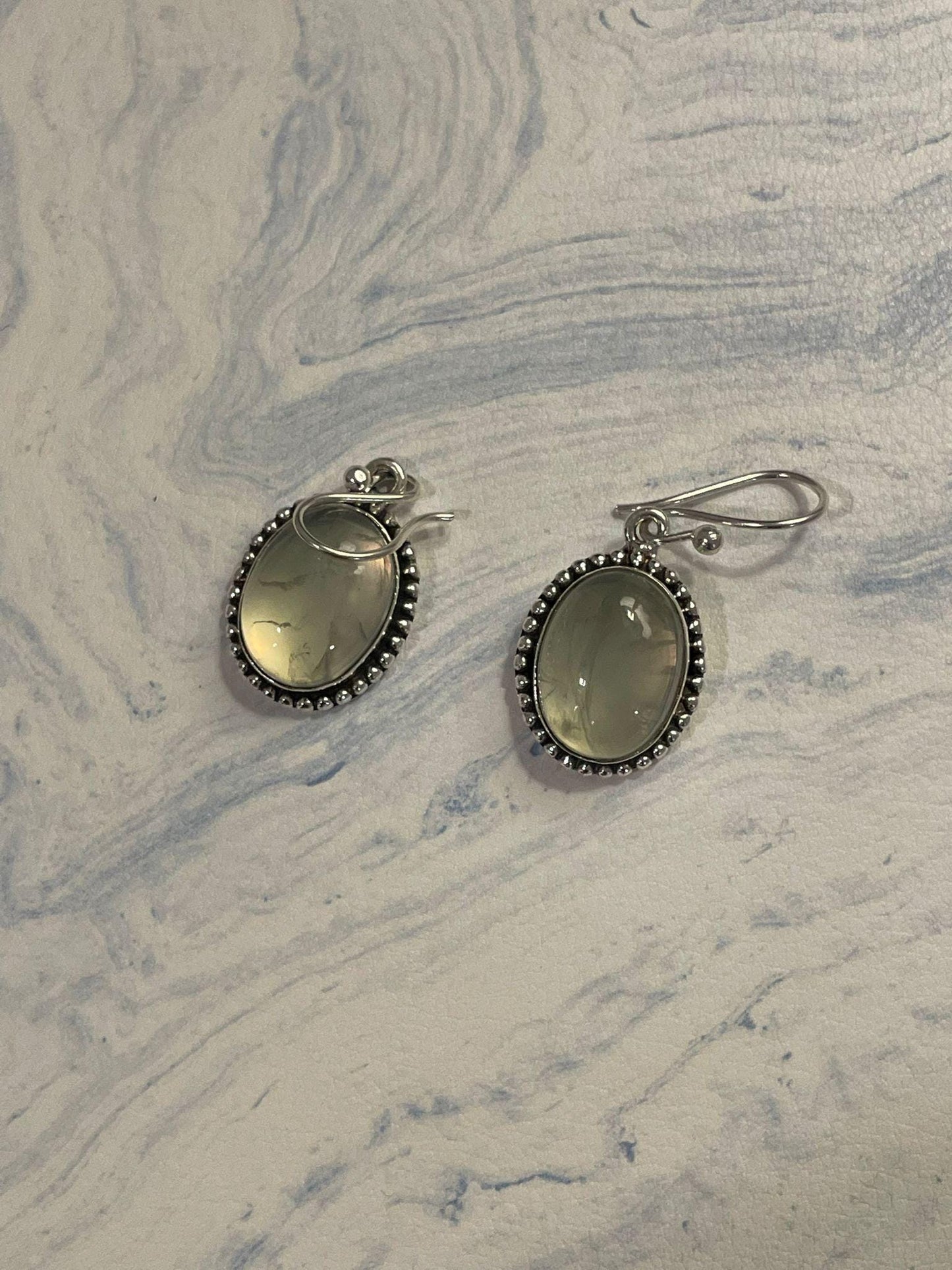 Prehnite Earring, Prehnite jewelry, Dangle earrings, Boho earrings, Gift for her, Handmade earrings, Prehnite gemstone earrings, Christmas