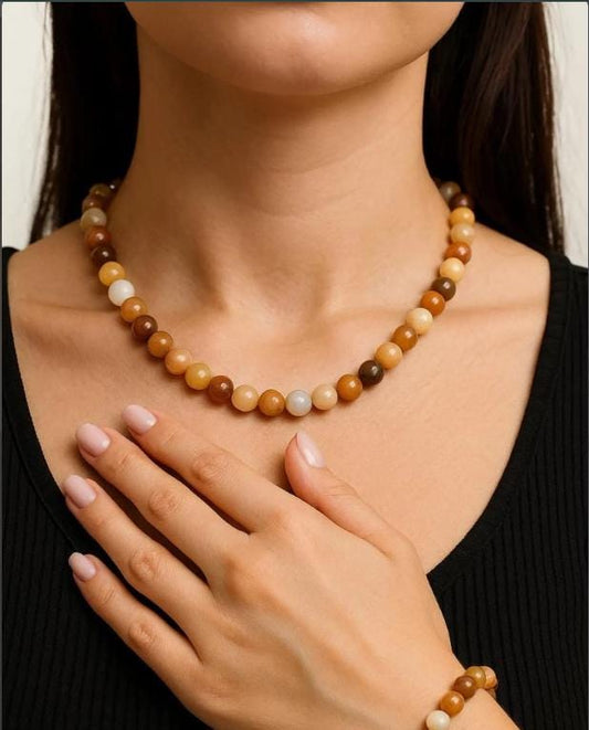 Agate necklace, Gemstone necklace, Boho jewelry, Earthy jewelry, unique jewelry, handmade jewelry, gift for her, boho chic, earthy tones