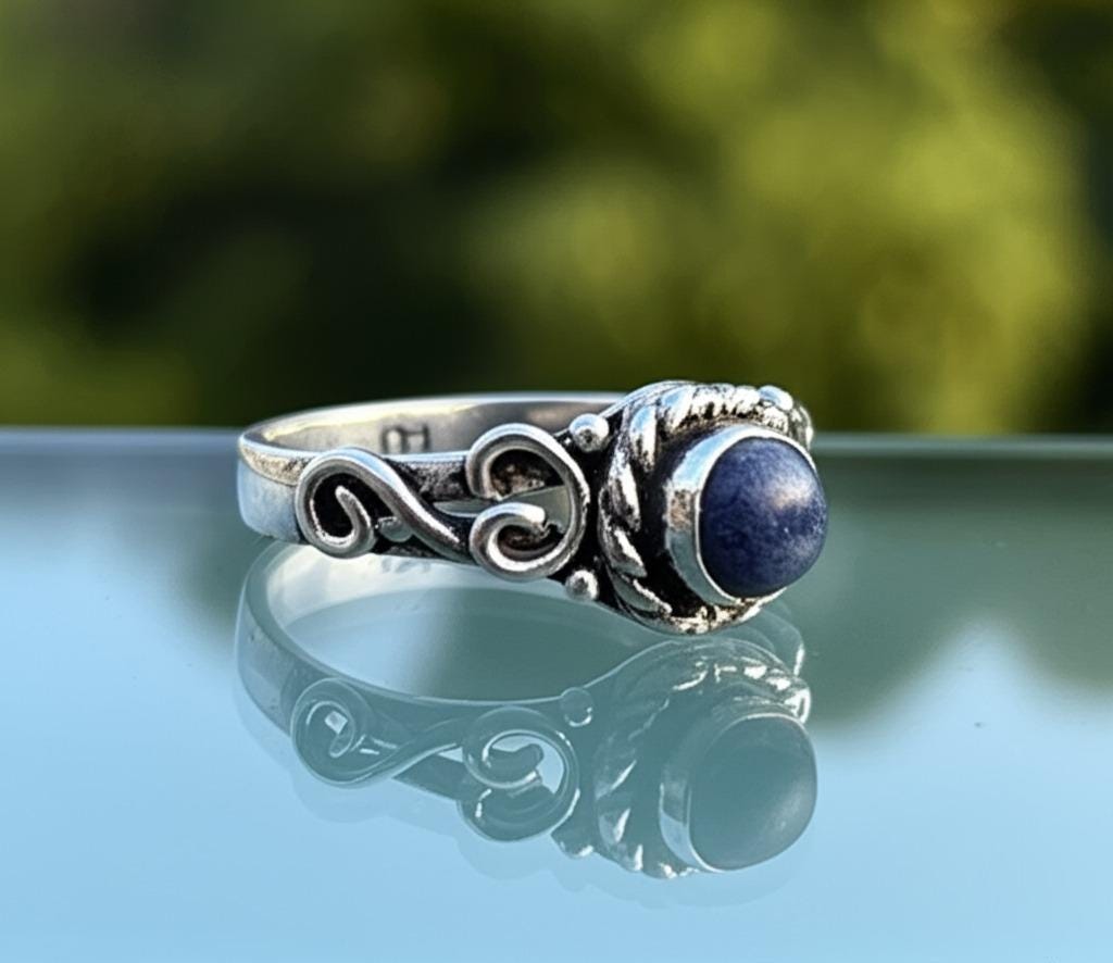 Lapis Lazuli Ring, Women Ring, 925 Silver Ring, Handmade Ring, Natural Lapis Lazuli, Statement Ring, Lapis Lazuli Jewelry, Dainty Ring