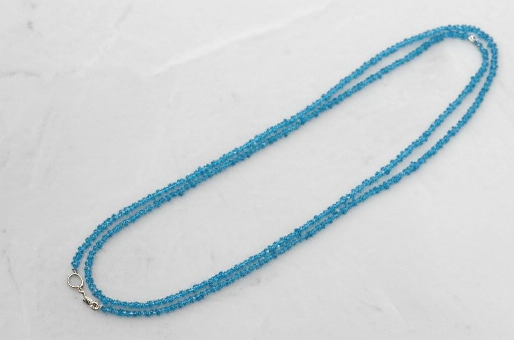Neon Apatite Necklace, Apatite Necklace, Gemstone Necklace, Handmade Jewelry, Apatite Jewelry, Silver Jewelry, Gift for her, Natural jewelry