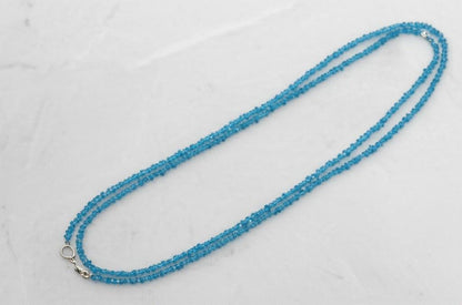 Neon Apatite Necklace, Apatite Necklace, Gemstone Necklace, Handmade Jewelry, Apatite Jewelry, Silver Jewelry, Gift for her, Natural jewelry