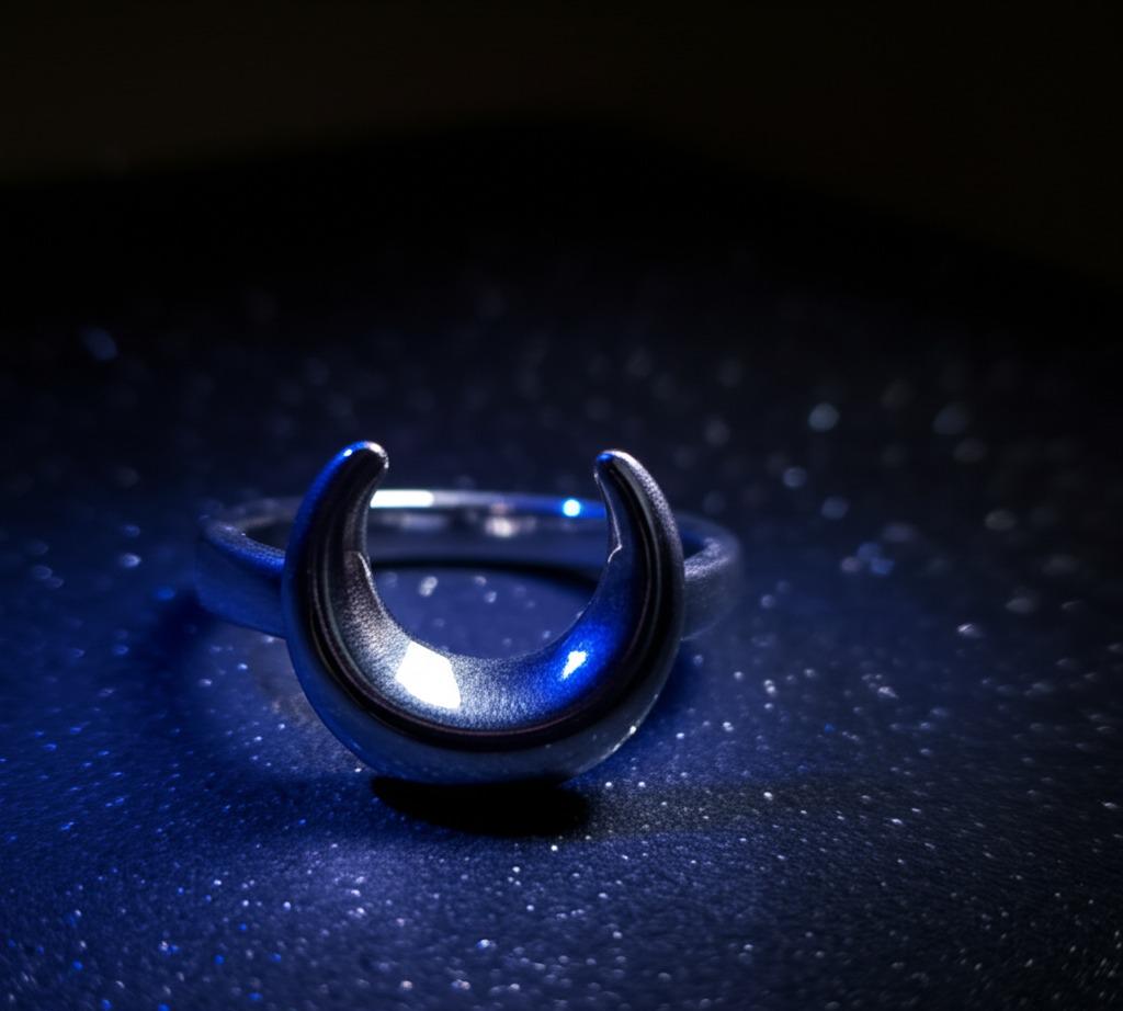 Half Moon Ring, 925 Silver Ring, Women Ring, Statement Ring, Dainty Ring, Handmade Ring, Moon Ring, Bohemian Ring, Plain Silver Ring