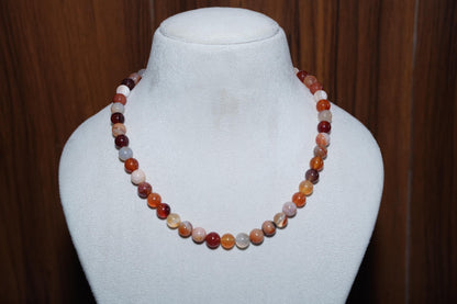 Agate necklace, Gemstone necklace, Boho jewelry, Earthy jewelry, unique jewelry, handmade jewelry, gift for her, boho chic, earthy tones