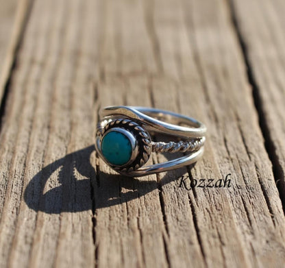 Turquoise Ring, Handmade Ring, 925 Starling Silver Ring, Gemstone Ring, Dainty Ring Natural Turquoise Turquoise Jewelry Ring For Women Gift