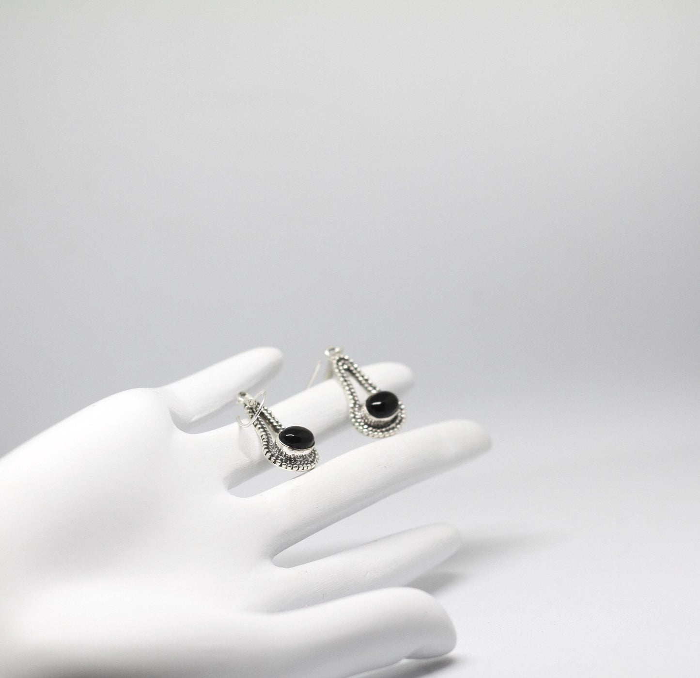 Black onyx earrings | Small Dangle Earrings | Handmade Earrings | Gemstone Earrings | Gift for her| Handmade jewelry |Black stone earrings